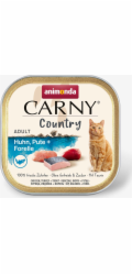 ANIMONDA Carny Country Chicken, Krůta + Pstruh - mokré krmivo pro kočky - 100 g