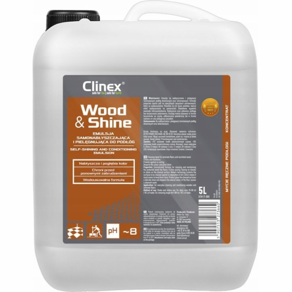 Clinex  Wood&Shine - Samoleštící a pečující emulze na pod...