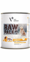 VETEXPERT Raw Paleo Adult Monoprotein Turkey - vlhké krmivo pro psy - 800 g