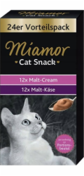 MIAMOR Cat Cream Malt - pamlsek pro kočky - 24x15g