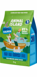 ANIMAL ISLAND Super salmon - suché krmivo pro psy - 3kg