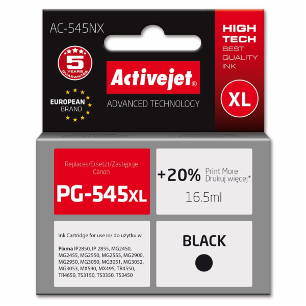 Activejet AC-545NX Tiskový inkoust pro Canon, náhradní Ca...