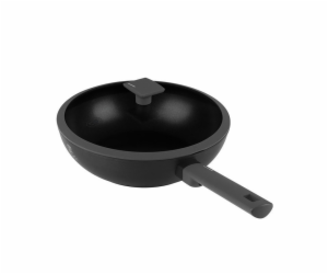 Pánev WOK s titanovým povrchem a poklicí 28 cm Antracit C...