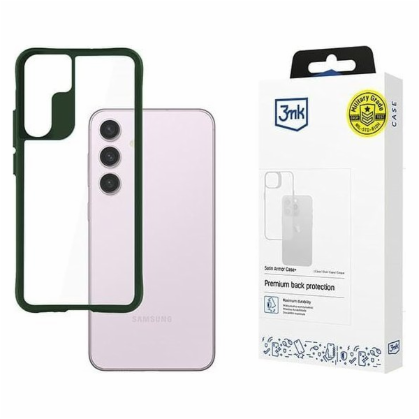3mk Satin Armor Case+ Green pro Samsung Galaxy S24
