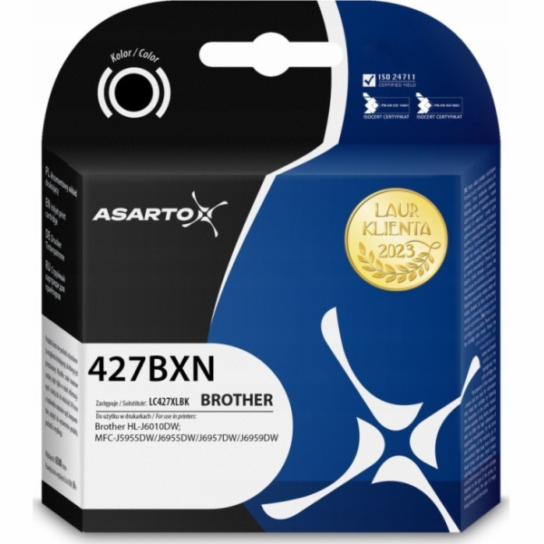 Inkoust Asarto  pro Brother 427BXN | LC427XLBK | 6000 str...