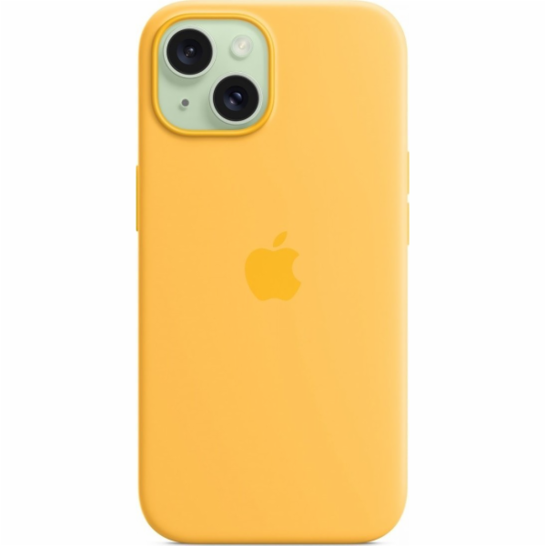 Apple  iPhone 15 silikonové pouzdro s MagSafe sunshine