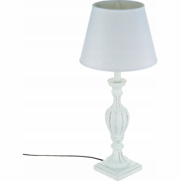 Stolní lampa Atmosphera PATINE BLANC se stínidlem, 55 cm