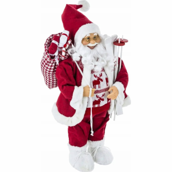 Atmosphera figurka Santa Clause v roztomilém svetru, 60 cm