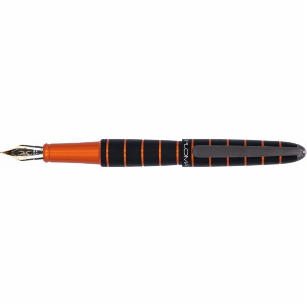 Diplomat  plnící pero Elox, F, 14ct, černo/oranžové