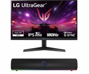 Monitor LG UltraGear 24GS60F-B + soundbar Genesis Helium ...