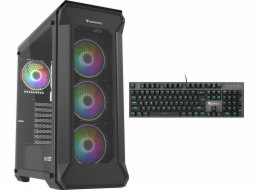 Pouzdro Genesis IRID 505 ARGB V2 (NPC-1518) + modrá klávesnice Genesis Thor 300 Outemu (NKG-0947)