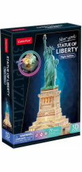 CubicFun - Puzzle 3D s LED Noční edice: Socha Svobody 79 dílků