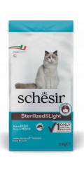 SCHESIR Adult Sterilized & Light Rich in fish - suché krmivo pro kočky - 10kg