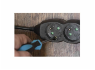 Prodlužovací kabel 3 m / 3 zásuvky / černý / PVC / 1,5 mm2