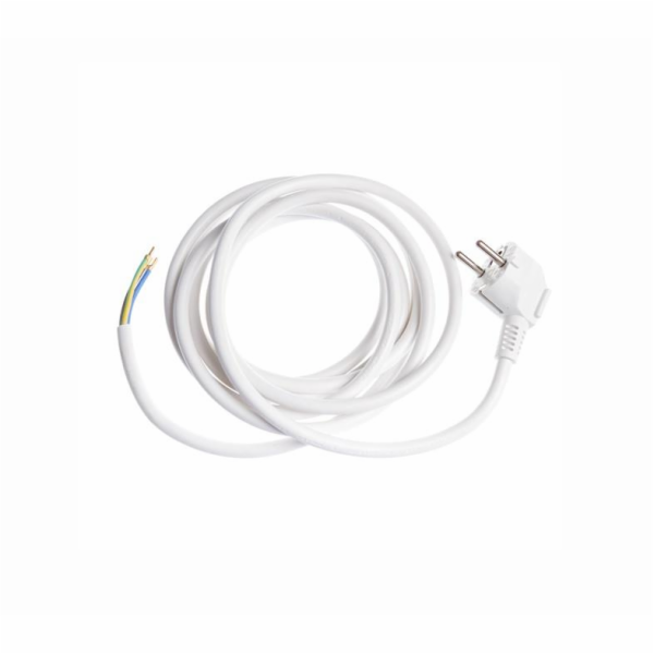 Kabel se zástrčkou OKKO, 5 m, bílý
