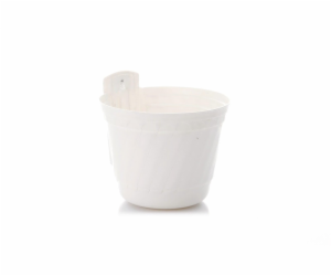 Hrnec Uniplastex Barok UDBS16, plast, O 16cm, bílý
