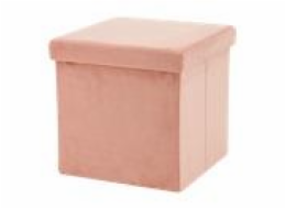 Pouf Domoletti HS522-11, růžový, 38 cm x 38 cm x 38 cm