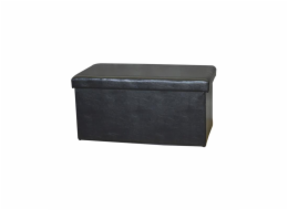 Pouf Domoletti XYF634B, černý, 76,5 cm x 40,5 cm x 40,5 cm