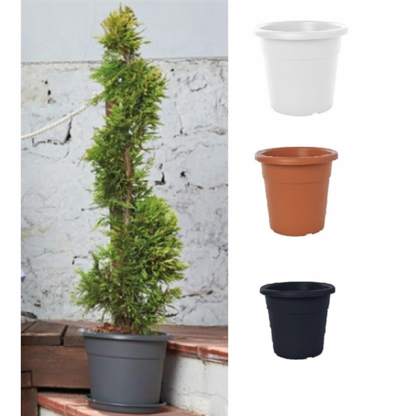 plastický hrnec DOMOLETTI MA000045-120, O45 cm, antracit sp.