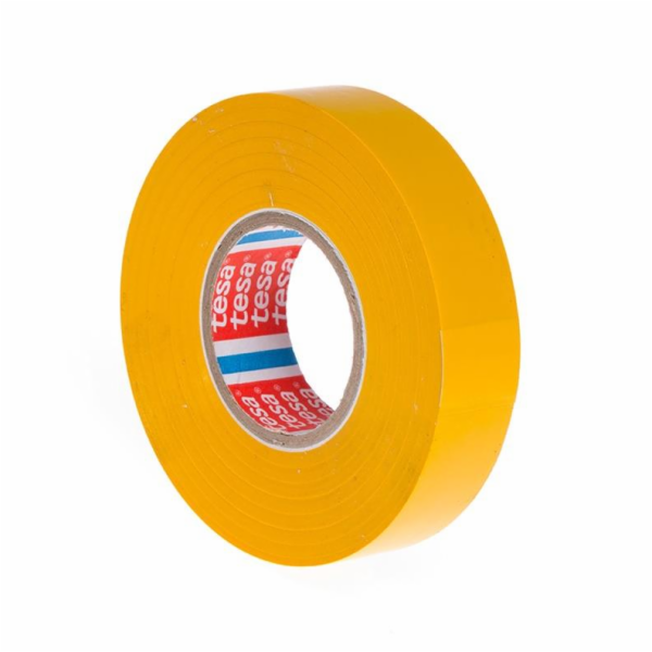 Izolační páska Tesa Premium, žlutá, 19 mm x 33 m