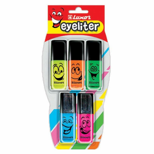 Textové popisovače Luxor Mini, 5 ks