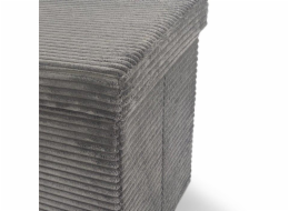 POUF 38X38X76 CM ŠEDÁ VELK