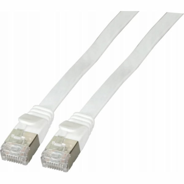EFB EFB RJ45 Flachpatchkabel U/FTP, Cat.6A, PVC, 1m, weiß