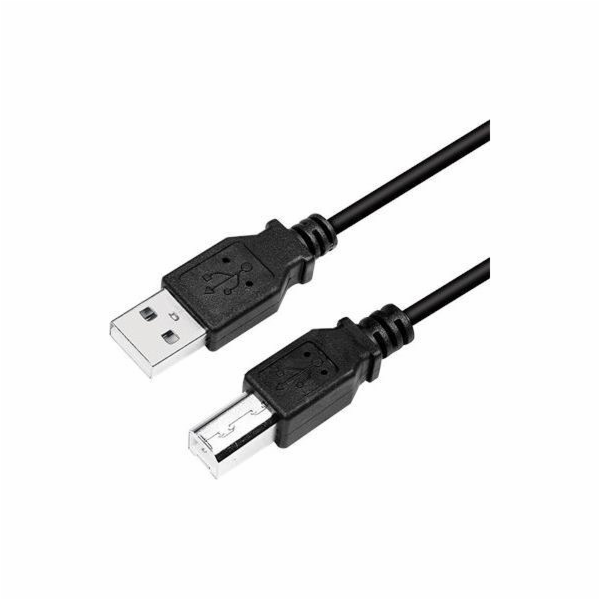 LogiLink USB-A - USB-B kabel USB 2 m černý (CU0007B)
