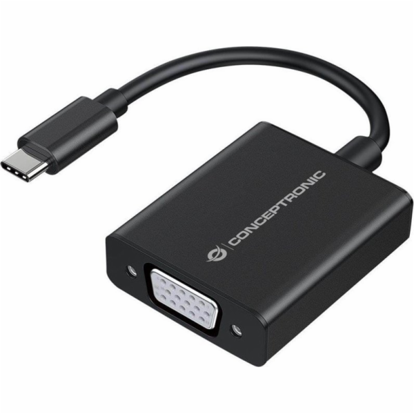 Concepttronic USB-C – VGA USB adaptér černý (ABBY05B)