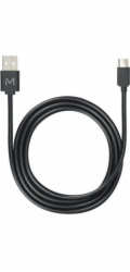 Mobilis USB-A - USB-C USB kabel 1 m černý (001278)