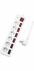 LogiLink Prodlužovací kabel LogiLink, 6 zásuvek, 1,5 m, bílá