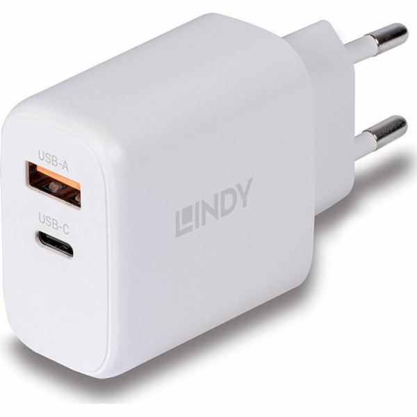 Lindy nabíječka 65W USB-A & C GaN nabíječka