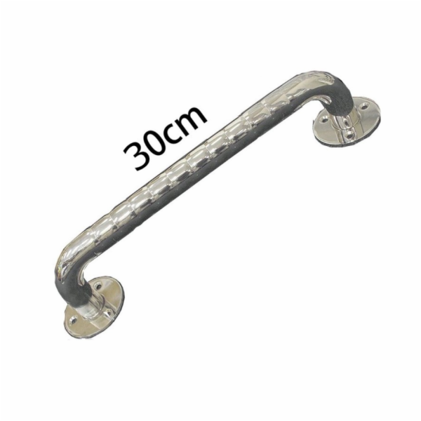 Nerezové vlnité koupelnové zábradlí 30 cm