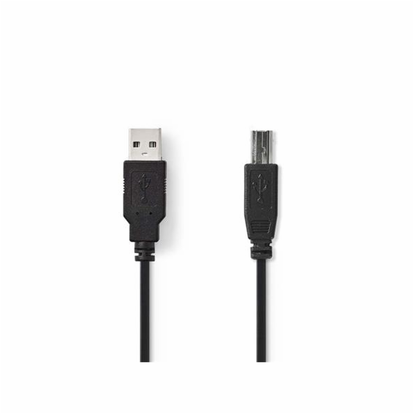 Nedis CCGB60100BK20 - USB 2.0 kabel | A Zástrčka - B Zást...