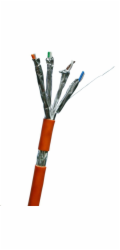 DATACOM S/FTP drát CAT7  LSOH  100m oranžový