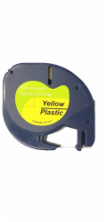 Allprint pro DYMO 59423, 12mm x 4m, černý tisk / žlutý podklad, LetraTag, plastová  