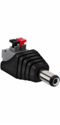 Conexpro DC napájecí konektor zástrčka 2.1x5.5 mm s pružinovou svorkou