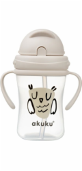 Láhev s brčkem Akuku 300 ml Sova