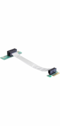 DeLOCK riser karta PCI Express x1 > x1 s flexibilním kabelem 13 cm doleva, riser karta