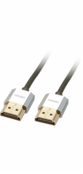 Lindy CROMO Slim High Speed HDMI kabel s Ethernetem (černý, 1 metr)
