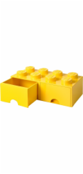 Room Copenhagen LEGO Brick Drawer 8 žlutá, úložný box