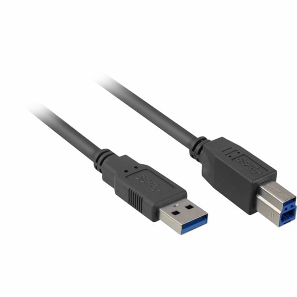 Sharkoon USB 3.2 Gen 1 kabel, USB-A samec > USB-B samec