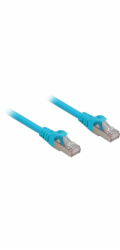 Sharkoon patch kabel RJ45 Cat.6a SFTP (modrý, 1,5 metru, LSOH (bez halogenů))