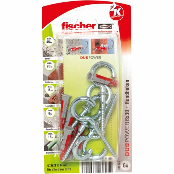 Hmoždinky DUOPOWER 6x30 RH K