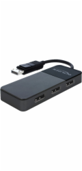 DeLOCK DisplayPort rozbočovač 1.4 1x DisplayPort > 3x DisplayPort (černý, 30 cm)