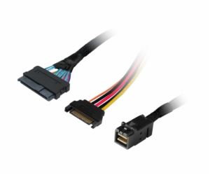 HighPoint mSAS adaptérový kabel SFF8643 > U.2 SFF-8639 NVMe