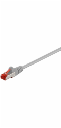 Goobay patch kabel CAT.6 S/FTP (PiMF) (šedý, 10 metrů, dvojitě stíněný)