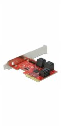 DeLOCK PCIe 6P SATA PCIe x4 karta - LP, řadič
