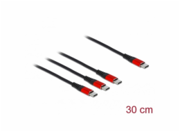 DeLOCK USB nabíjecí kabel, USB-C zástrčka > 3x USB-C zástrčka