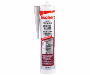 fischer sanitární silikon DSSA SG 310ml stříbrně šedý, tmel